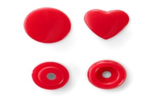 Prym 393338 bottoni a pressione color snap collezione prym love rosso