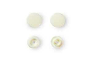 393122 prym bottoni automatici color snaps 12,4mm – perla – 30pz