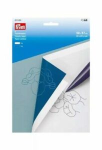Prym 610464 carta trasferibile bianco/blu – 2 fogli da 56x40cm