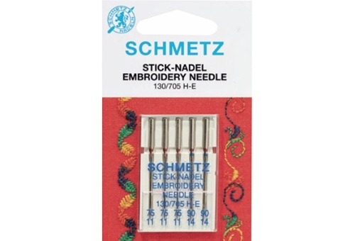50 Aghi SCHMETZ Jersey (Ballpoint) Per Macchina Da Cucire - Misure Assortite, Punta A Sfera Per Maglieria - 2