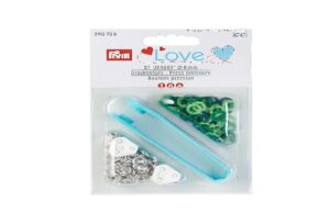 Pinza bottoni automatici per maglina, prym love, 8mm verde chiaro/verde scuro