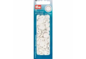 393103 prym bottoni automatici color snaps 12,4mm –  bianco – 30pz