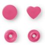 393347 prym bottoni automatici color snaps cuore fucsia - 30pz