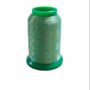 Filato laminato isacord 1000mt 9966 - verde con sfumature oro