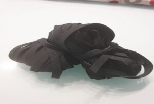 Elastico piatto 7mm nero