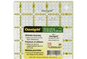 611473 prym omnigrid regolo universale 4,5×4,5″ con diagonali