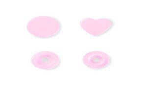 Prym 393318 bottoni a pressione color snap collezione prym love rosa chiaro
