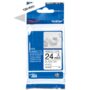 Nastro raso compatibile con tutti i modelli ptouch brother - bianco/nero
