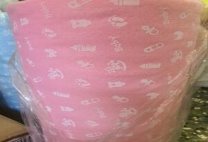 Pannolenci stampato baby rosa