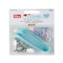 Pinza bottoni automatici per maglina, prym love, 8mm rosa/azzurro/perla