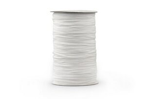 Cordino elastico super morbido, 3mm, bianco, 250m