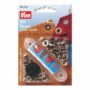 542410 prym occhielli con rondelle ottone 5mm color argento - 40pz