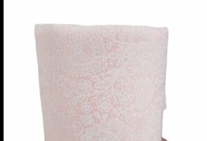 Pannolenci stampato pizzo rosa
