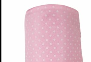 Pannolenci stampato pois rosa