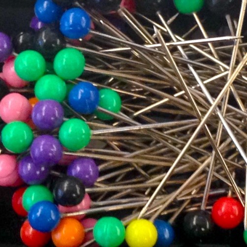 1200 Spilli Con Testa Colorata - Acciaio Inox, 12 Colori, Per Cucito E Hijab