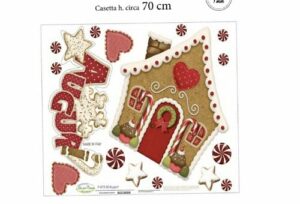 P-073 Pannello casetta Ginger più scritta auguri