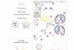 P-171 Pannello Unicorno luminoso