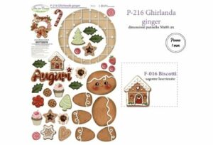 P-216 Pannello Ghirlanda Ginger