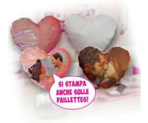 FEDERA CUORE STAMPABILE PAILLETTES/SOFTOUCH 44X38