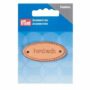 Etichetta "fatta a mano", pelle naturale ovale prym 403796