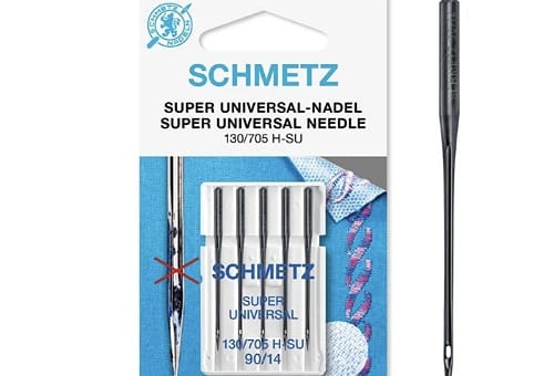 Schmetz Aghi Super Antiaderenti Per Macchina Da Cucire – Misura 80/12, Confezione Da 10 Cartoline (50 Aghi)