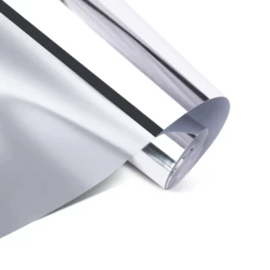 LOKLiK Adesivo Permanente Vinile Specchio Metallico – Argento – 30,5 x 180 cm