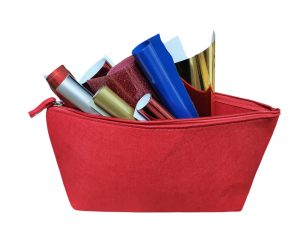 Pochette in feltro  Rossa misura grande 38x17x12