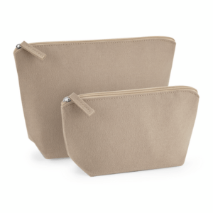 Pochette in feltro Beige misura grande 19x18x9
