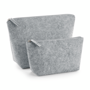 Pochette in feltro Grigio melange misura piccola 16×12,5×6